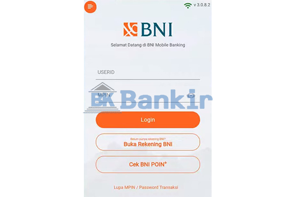 Login Mobile Banking BNI
