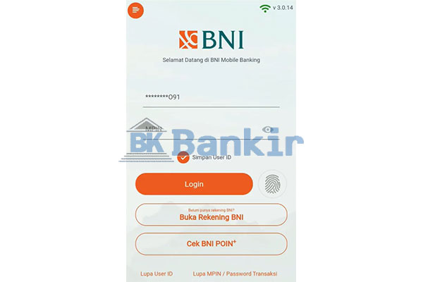 Login m Banking BNI