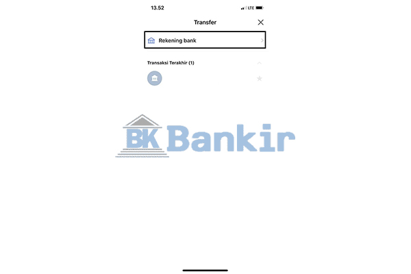 Klik Rekening Bank 1