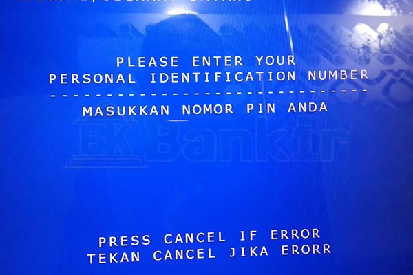 3. Masukkan PIN ATM Bank Jateng